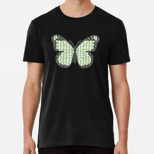 Remera Danish Pastel Aesthetic Green Butterfly Algodon Premi