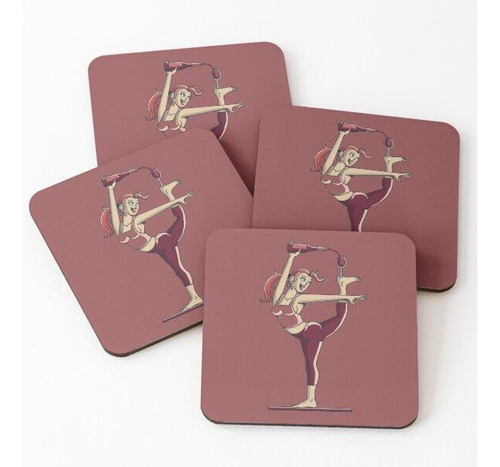 Set Posavasos Vino Y Yoga Calidad Premium