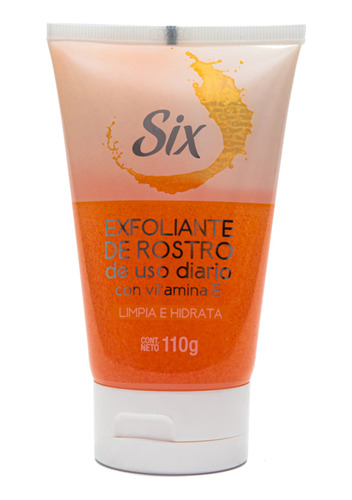 Exfoliante De Rostro Six De Uso Diario Con Vitamina E 110 G