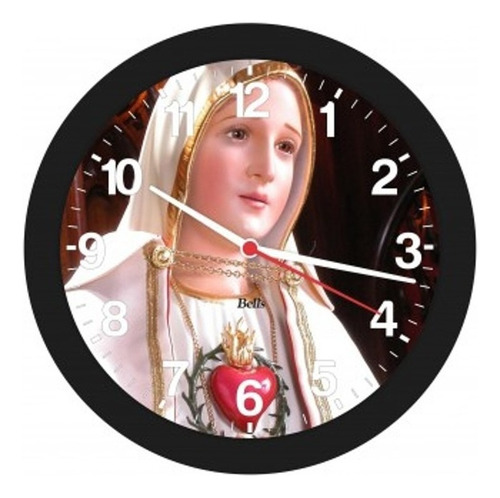 Relógio De Parede Imaculado Coração De Maria Redondo