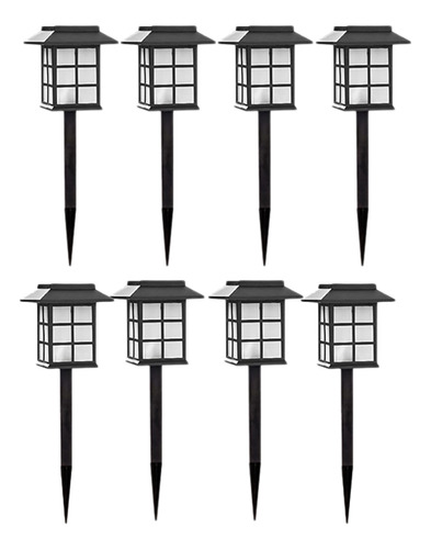 Paquete De 8 Lámparas Led Con Luz Led Para Exteriores, Enchu