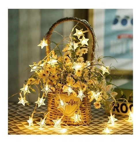 Guirnalda Estrellitas Led Calidas :: El Rey De La Navidad ::