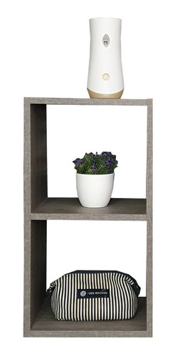 Cubos Estantería Librero Organizador Multiusos 2 Niveles Color Gris Lombardia