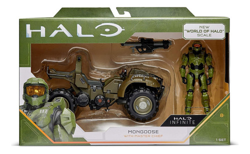 Halo New World Of Halo Figura Master Chief Con Mongoose 