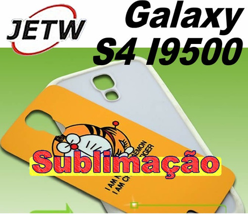 10 Case Capa Preta Samsung Galaxy S4 I9500 P/ Sublimação