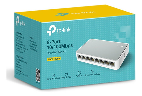 Switch Para Escritorio Tp-link Ls1008, 8-port 10/100mbps