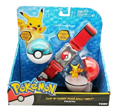 Pokemon - Kit De Ação Cinto Com 2 Pokebolas E Personagem - S - Ri