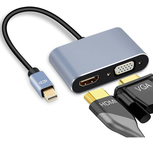 Vagalbox Adaptador Mini Displayport Thunderbolt A Hdmi Y Vga