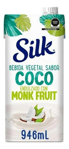 Bebida Vegetal Silk Sabor Coco Con Monk Fruit 946 Ml