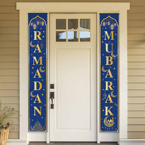 Cartel Colgante Pared Para Puerta Ramadan Eid Al Adha Luna X