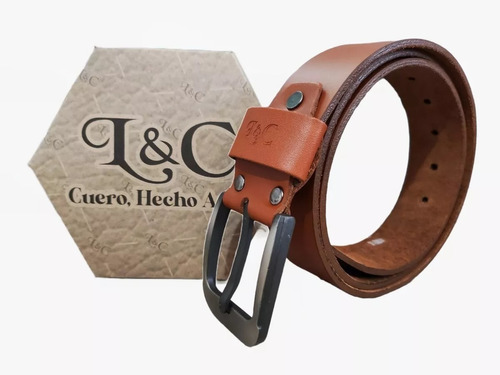 Cinturon Cuero Cierre Hebilla Clasica Estilo Simple Elegante