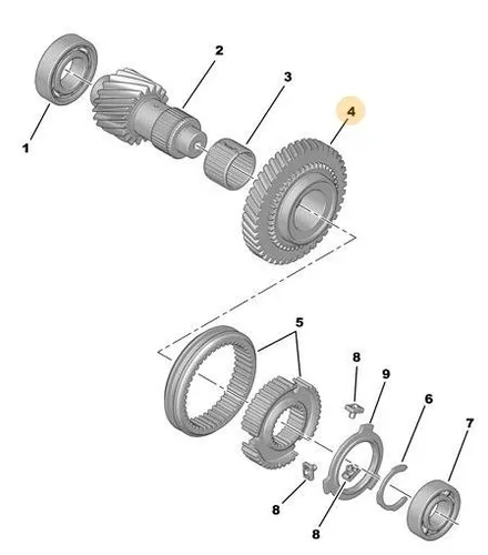 Engranaje Caja Cambios Citroen C5 (x7) Spacetourer 2344e7