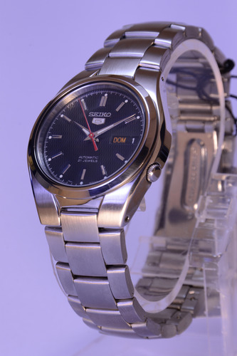 Reloj Seiko 5 Snk607 Autentico Japones Automático Plateado Plateado Negro