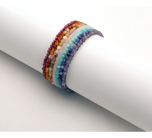 Pulseira Prata 925 Feminina Pedra Natural Criatividade Foco