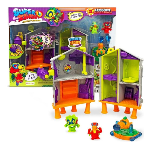Super Zings Playset Ataque Al Laboratorio Secreto Multicolor