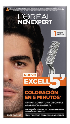 Tinte Para Cabello Excell 5 L'oréal Paris Tono 1 Negro