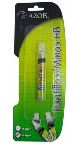Puntillas Azor De Grafito Número 0.7 Mm 1 Tubo Con 12 Puntil