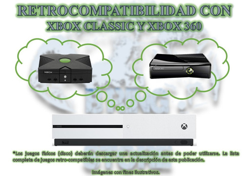 Consola Microsoft Xbox One S 1 Tb Hdd Con Lector De Discos (Reacondicionado)