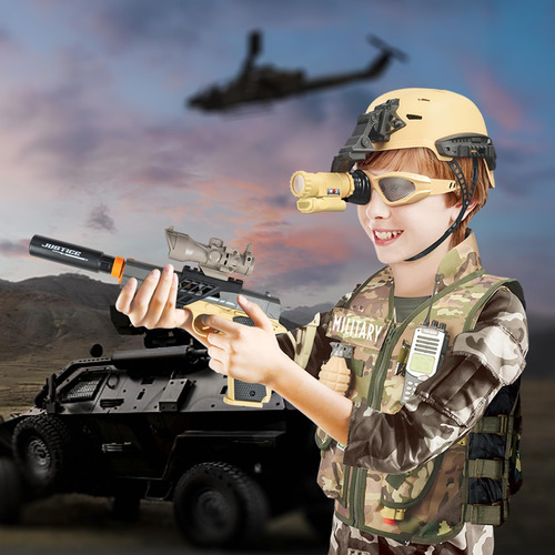 Redcrab Disfraz De Ejército Para Niños, 12 Piezas, Juego De