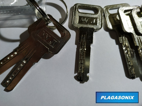 Imagen 5 de 9 de Cilindro Europerfil 70mm 35/35 Simetrico Leva Llaves Obra