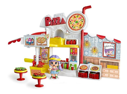 Pinypon Playset Pizzeria Pizza Figura Accesorios 14755 Edu