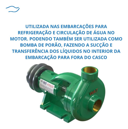 Bomba Centrífuga 1-1/2 Polegadas Circulação Barcos Náutica