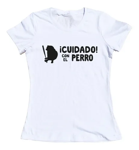 Playeras de hombre cuidado con el perro on sale