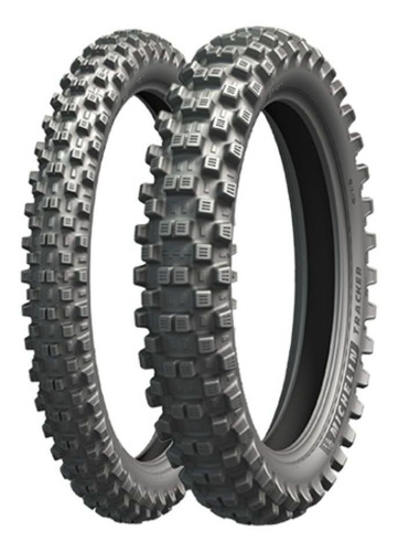 Par Pneu Michelin Tracker 80/100-21 + 120/90-18 Cross Enduro