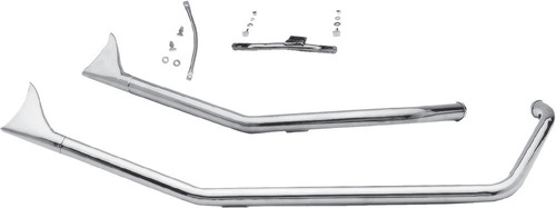 Mofle Paughco 005-4470407-s1b Upsweep Fishtail Pipe Set Twi