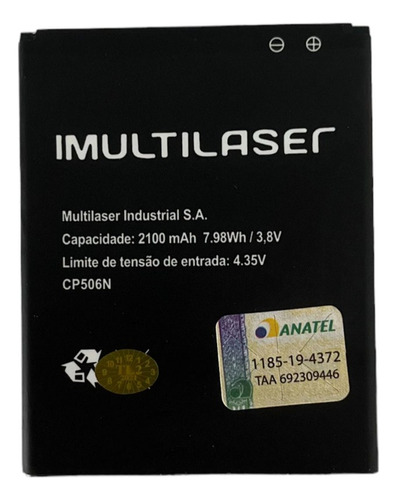 Ba-ter-ia Mlb502 Multilaser Ms50 Pr059 Ja