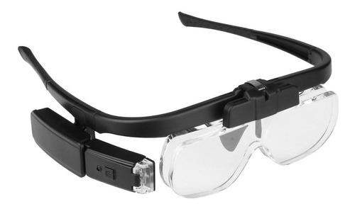 Lupa Lente Recargable Con 3 Lentes De Aumento 2 Led