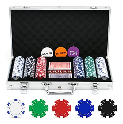 Juego De Fichas De Póquer Nolie Casino 200 300 Piezas Con