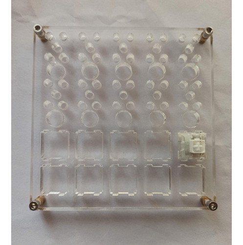 Placa Acrílico P/ Lubrificar Interruptor De Teclado Mecânico