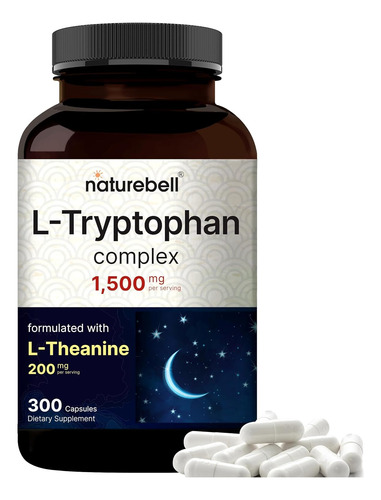 Advanced Sleep Aid L-tryptophan Capsules, 1500 Mg Por Porci