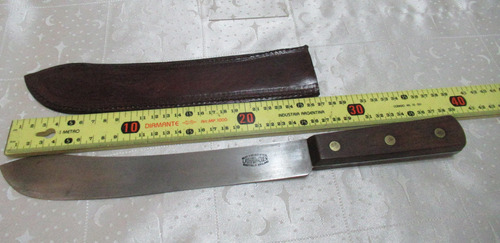 Cuchillo Acero Carbón Latham & Owen Sheffield England (15710 Marrón (Usado)