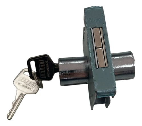 Fechadura P/ Porta De Vidro De Correr Miolo Redondo 3010b Mm Cinza