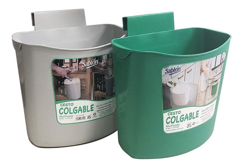 Paquete Con 2 Botes Colgables Sablón - Fregadero Cocina