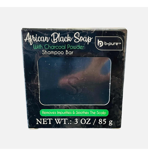 Shampoo En Barra De Carbón African Black Soap