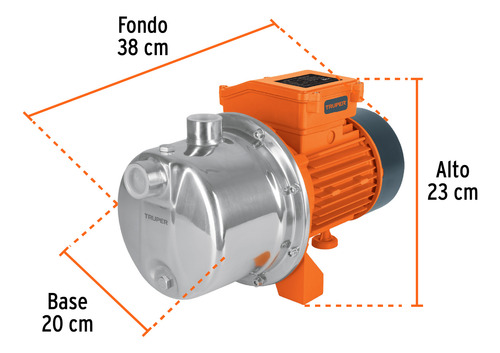 Bomba Eléctrica Tipo Jet Para Agua, Acero Inoxidable, 1 Hp.