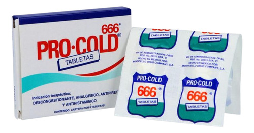 Pro Cold 666 Caja Con 8 Tabletas