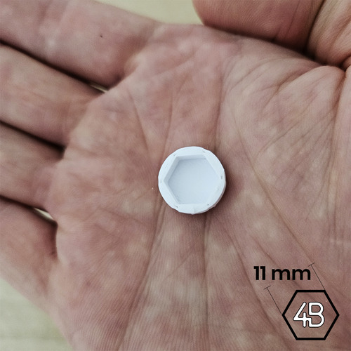 Embellecedor Tapa Tirafondo De 1/4 Blanco X50u