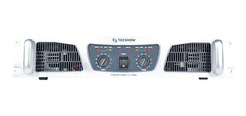 Amplificador De 1800 Watts Rms Tecshow C3600 / Abregoaudio