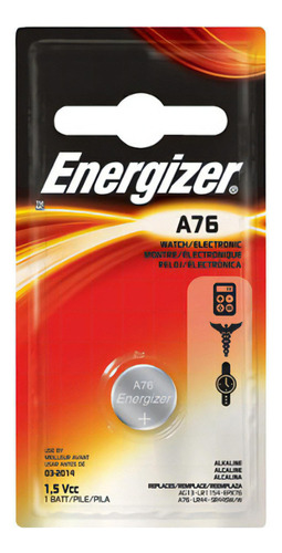 Bateria Alcalina - A76 - Lr44 - Cartela Unitária - Energizer