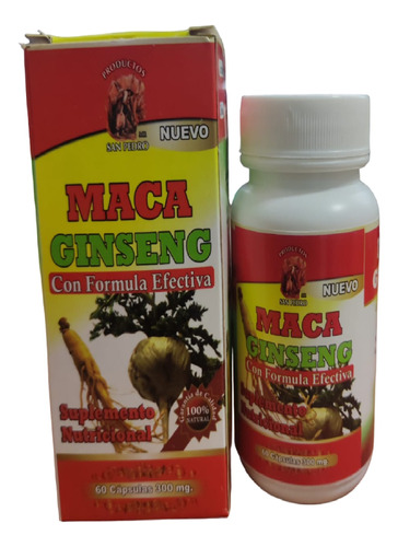  Maca + Ginseng 60 Capsulas 300mg