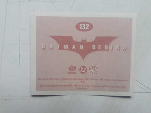 Batman Begins Inicia Estampas Cartita Upper Deck, Precio C/u (Usado)
