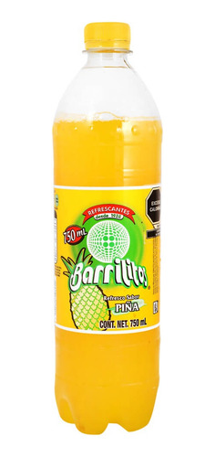 9 Pack Refresco Piña Barrilitos 750 Ml
