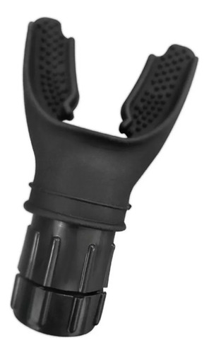 Genérica Portable breathing trainer, diving silicone bite, ergonomic silicone bite respirator Negro