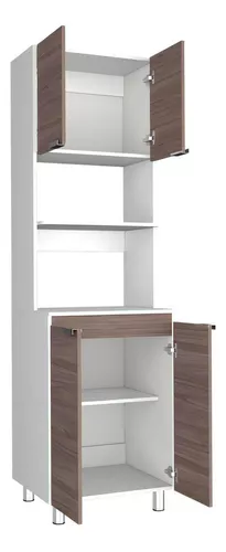 Mueble Microondas Fendi Blanco + Castaño – EBANI