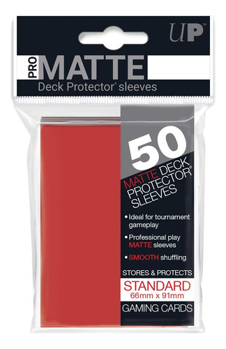 Ultra Pro Protector De Cubierta Rojo Mate