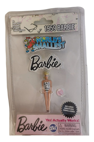 Barbie Más Pequeña Del Mundo Retro De Colección Versión 1959
